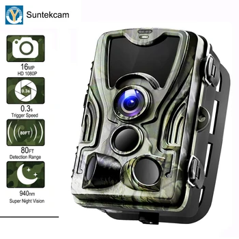 

Suntekcam HC-801M 2G Hunting Camera 16MP Trail Camera SMS/MMS/SMTP IP65 Photo Traps 0.3s Trigger Time Camera Trap Wild Cameras