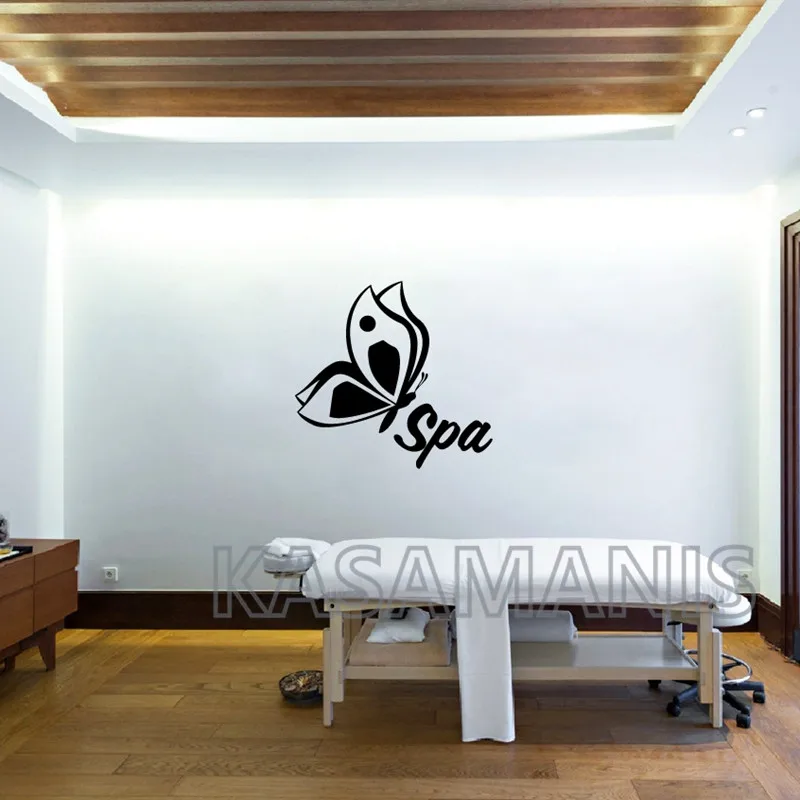 Spa Massage Therapy Vinyl Art Sticker Bathroom Decor