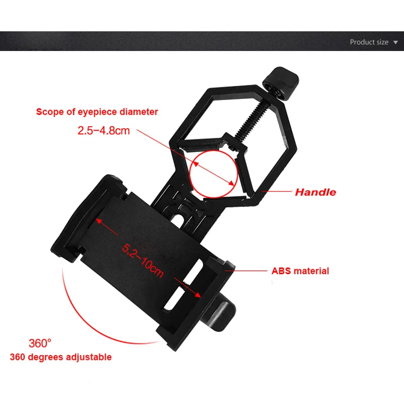 Универсальный оптический Монокуляр телескоп адаптер для телефона держатель кронштейн для бинокля Монокуляр Зрительная труба микроскоп