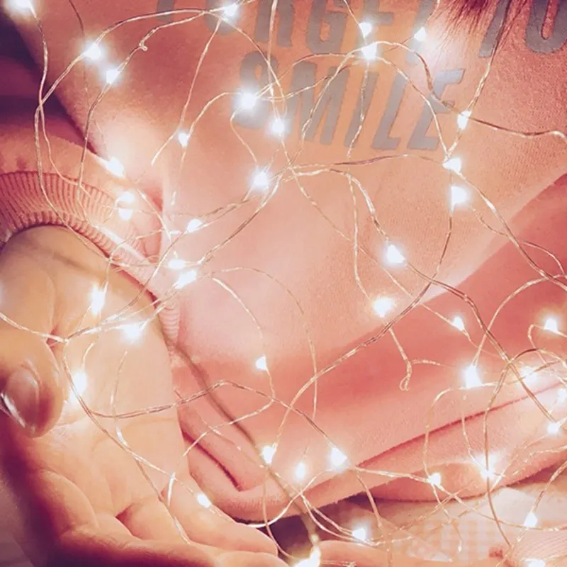 

Waterproof Fairy Light Christmas Light Outdoor Luces Led Decorating Copper Wire String Light For Wedding Home Xmas Garland Party