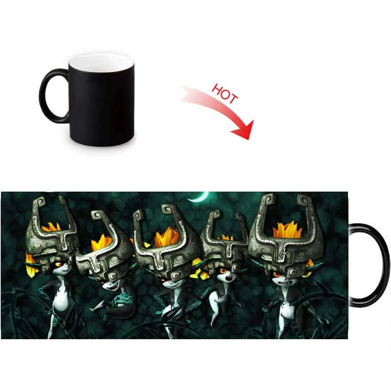 

The Legend Of Zelda Print Color Change/Changing Ceramic Morph Mug Heat Sensitive Porcelain Morphing Mugs Coffee Cups