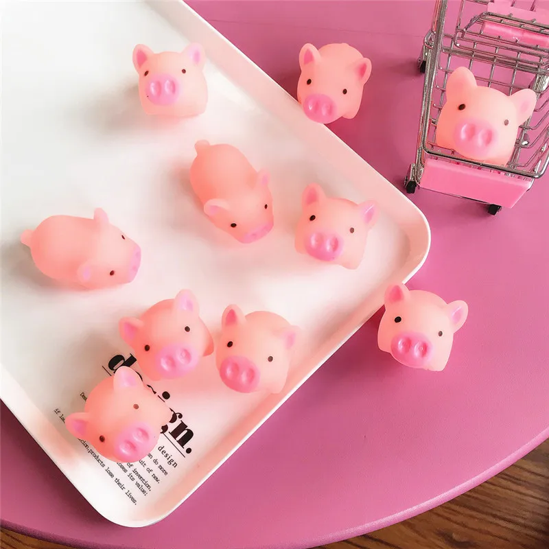

Personalized Gift 10Pcs Cute Interesting Pigs Happy Birthday Baby Shower Small Gifts for Kids Happy Halloween Party Favors .Q