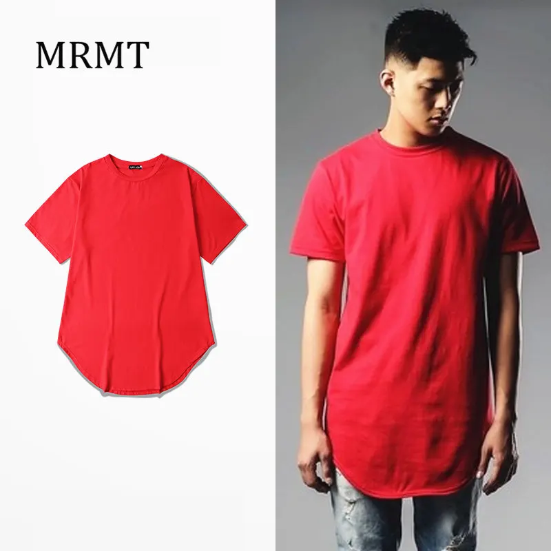 2019new MRMT Solid grounding arc plain hem East Gate lengthen short sleeved T-shirt man TEE ADYN high street and
