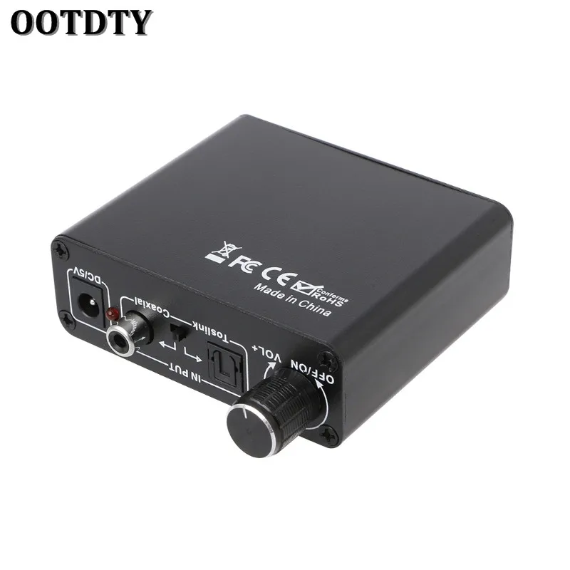OOTDTY Digital To Analog Audio HiFi Headphone Amplifier Toslink Coaxial Mutual Convert OOTDTY Digital To Analog Audio HiFi Headphone Amplifier Toslink Coaxial Mutual Convert