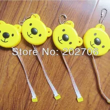 150 см/60 инч объёмная лента форма медведя из мультфильма рулетка продвижение лента для подарков с кольцом для ключей 50 шт./лот