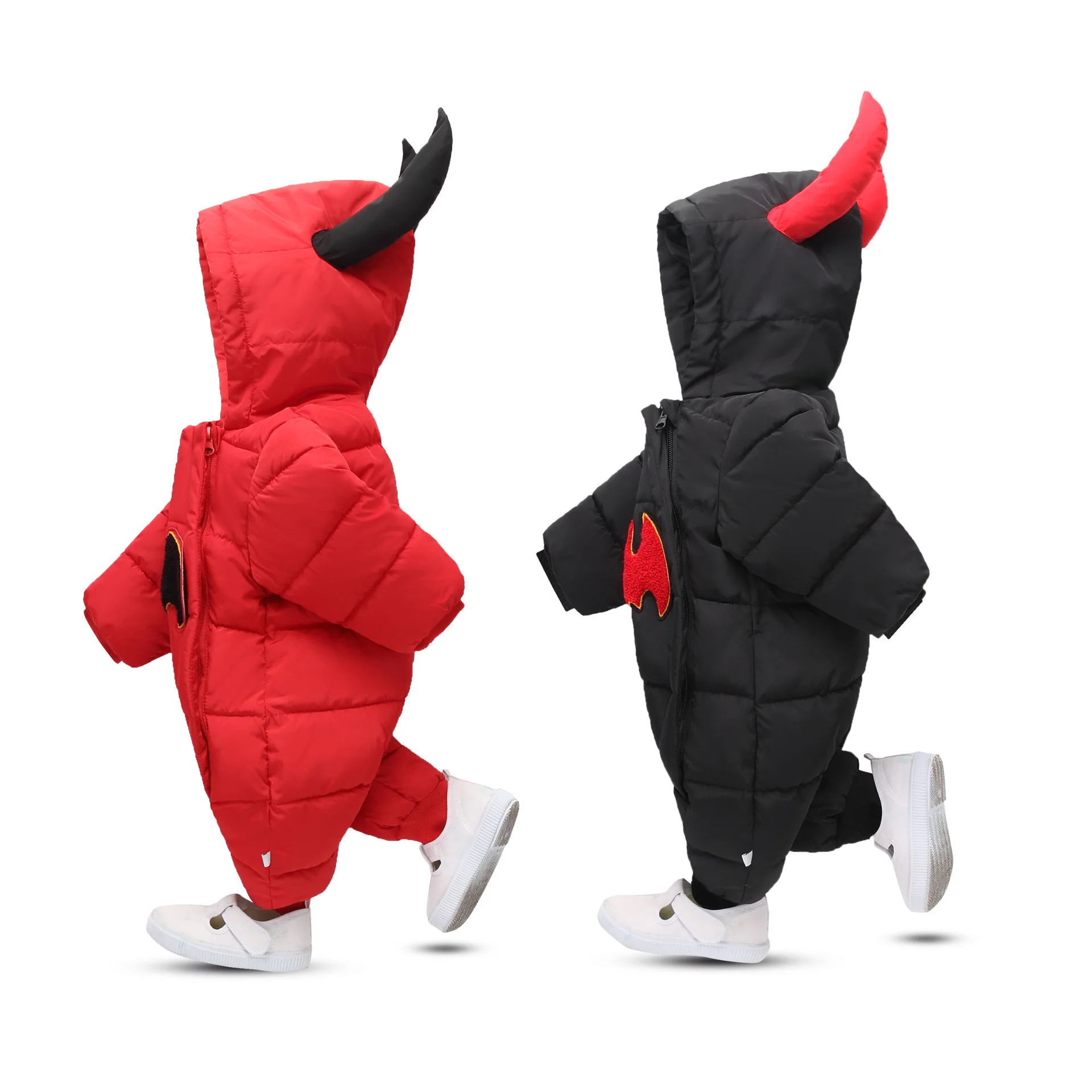 2018 Baby Outwear Boy Boy Girl Thick Warm Duck Down Winter Snow Wear Baby Cute Hooded Clothes Suit Animal Style