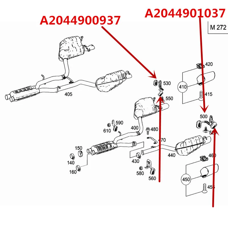 Автомобильный двухрядный глушитель ушной Резиновый рукав C200mer ced esb enzC260 E350 E300 C300 C320 C63 подвеска выхлопной трубы крепежный кронштейн