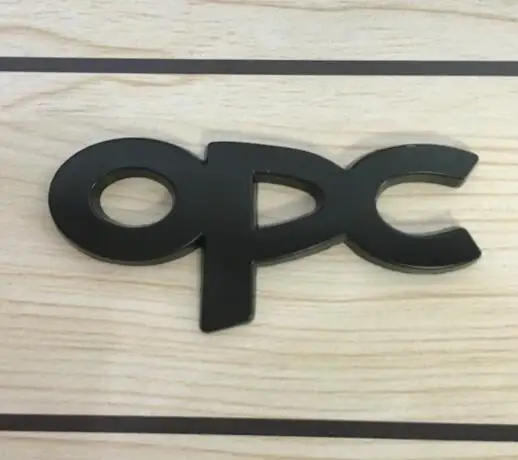 1 шт. автомобиль Тюнинг Авто наклейки OPC-line Логотип из металла для buick opel автомобильные аксессуары Стиль эмблема тела наклейки Авто Переводные картинки - Цвет: OPC Black