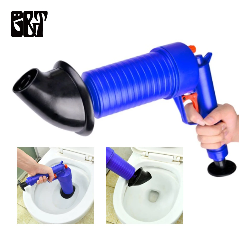 GT Air Power Drain Blaster High Pressure Pump Plunger Sink Pipe Clog