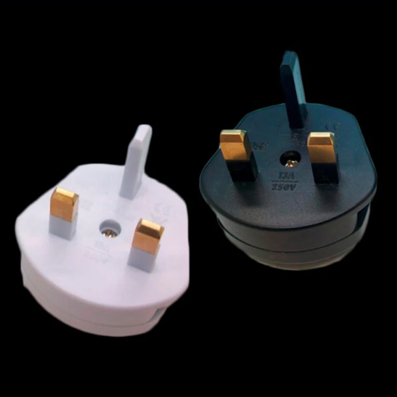 US EU to UK AC Electrical Plug Adapter Travel Power Plug 2pin to 3pin