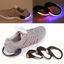 Светодиодный светильник для обуви ing Предупреждение ющий светильник для безопасности ночной беговой обуви светящийся зажим для обуви с велосипедной перезаряжаемой батареей