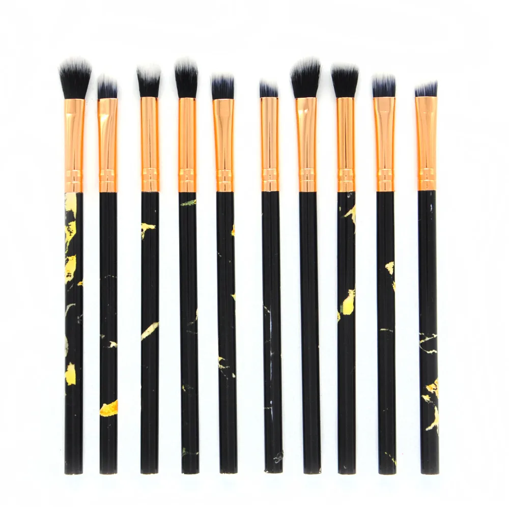 

Marble make-up brush 2019 new 10 Pcs Makeup Brush Set Professional Face Eye Shadow Eyeliner Foundation Blush pinceaux hot #8