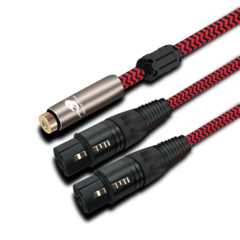 Высокое качество мини джек 3 5 мм гнездо для 2 XLR контактный Женский аудио кабель