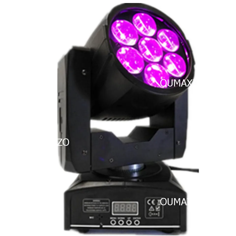 Movendo a Cabeça de Impressão Movendo a Cabeça 6 Pçs e lote & Flightcase Zoom Lavagem Feixe 4 em 1 12 w x 7 Pcs Led Mini X4s Zoom 7 Pcs 12 w Levou Glp 5 Feixe 4-em-1 12 W x 7 PCS