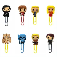 1 шт. Игра престолов мультфильм Мини фигурки закладки для детская бумага биндеры канцелярские в офис школы рождественские вечерние подарок