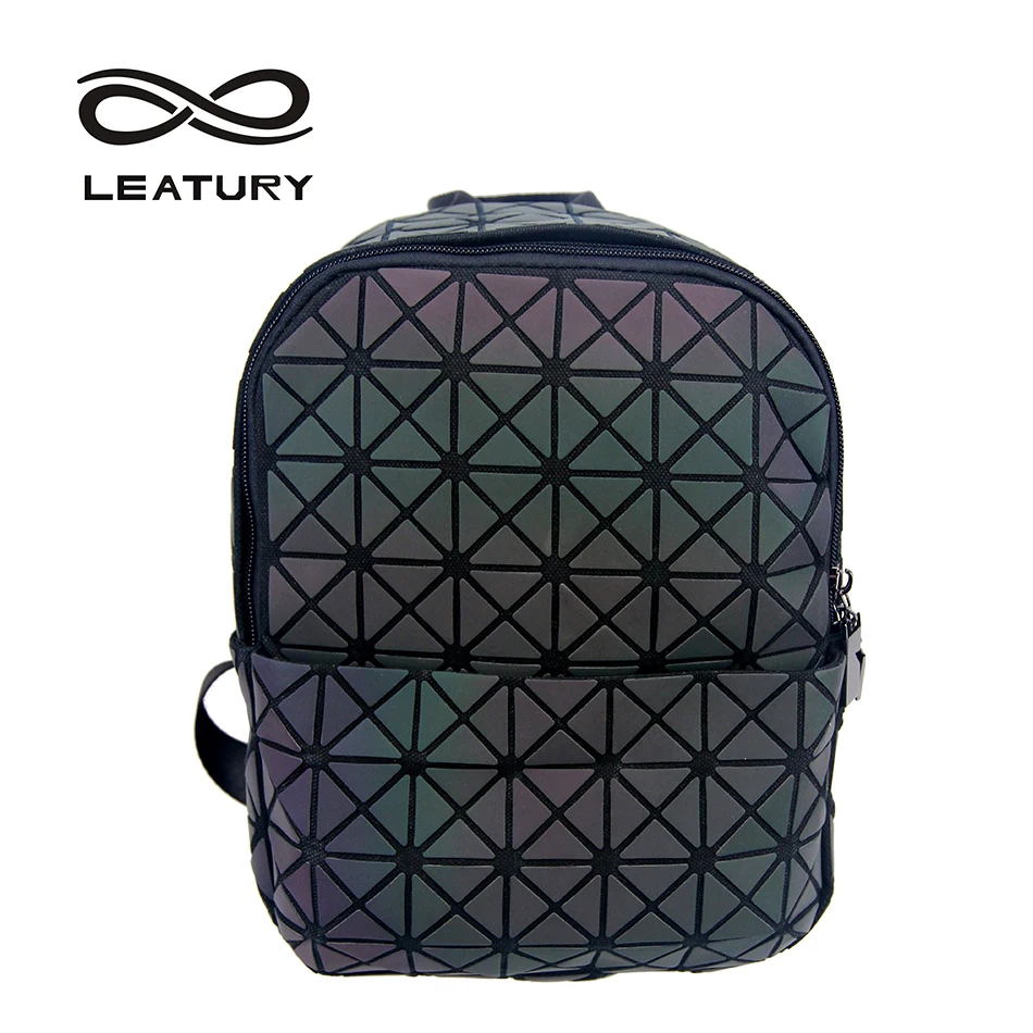 

LEATURY 2018 Backpacks for School Teenagers Girls Luminous Diamond Lattice Geometric Japanese School Bags Children Backpacks