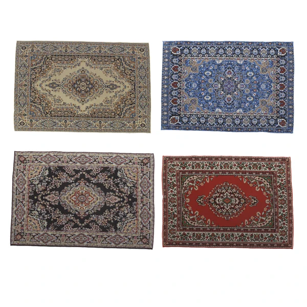 

1Pc 1/12 Scale Miniature Dollhouse Carpet Furniture Decor Acc for Doll House Interior Model Rug Toy 3Colors