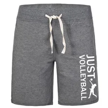 Мужские шорты Just волейбольный плеер спортивная верхняя одежда до колена дышащая однотонная Z хлопок с карманами для бега