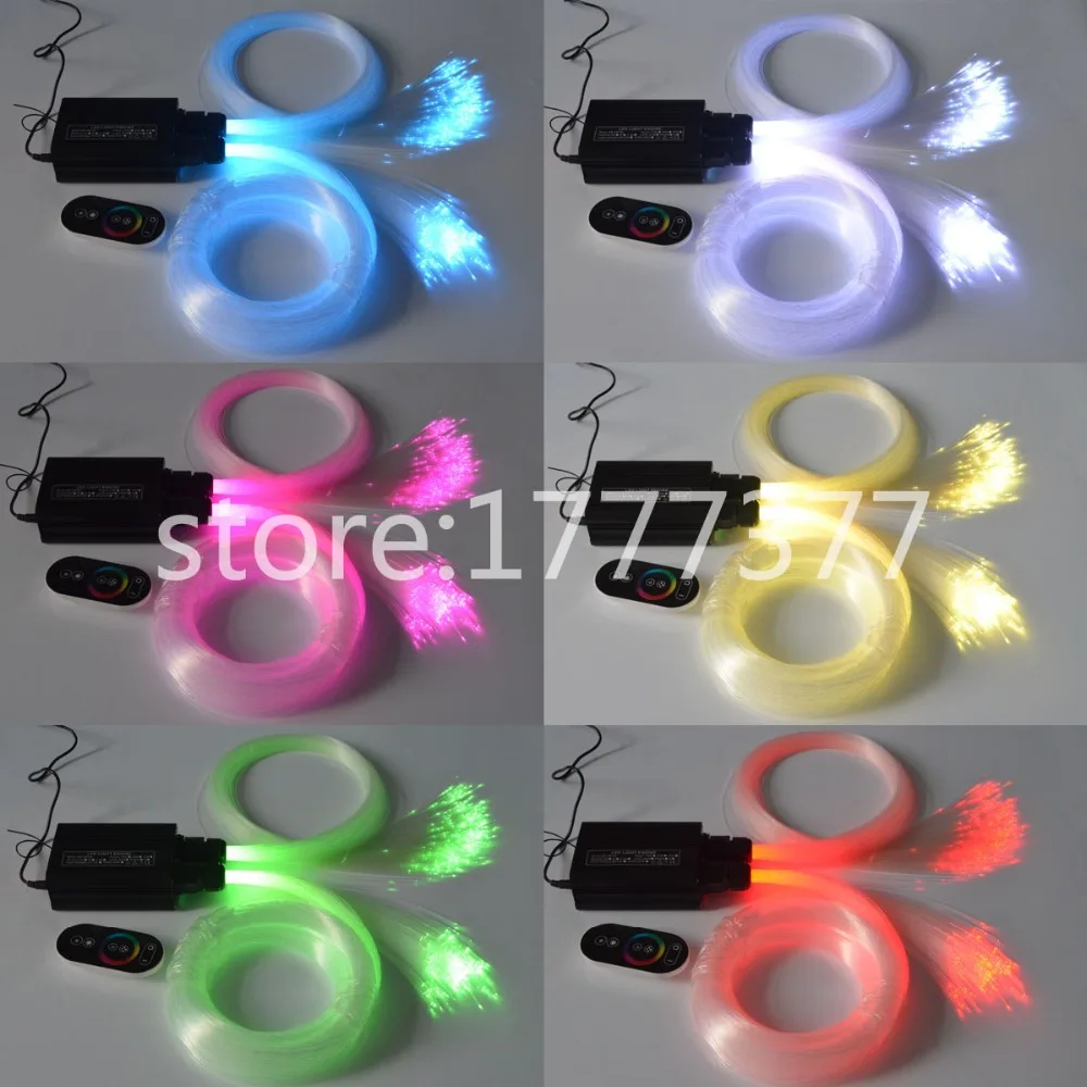 20 Вт RGB LED волоконно оптический комплект освещения двуглавый экспорт гибкий 0 75 мм