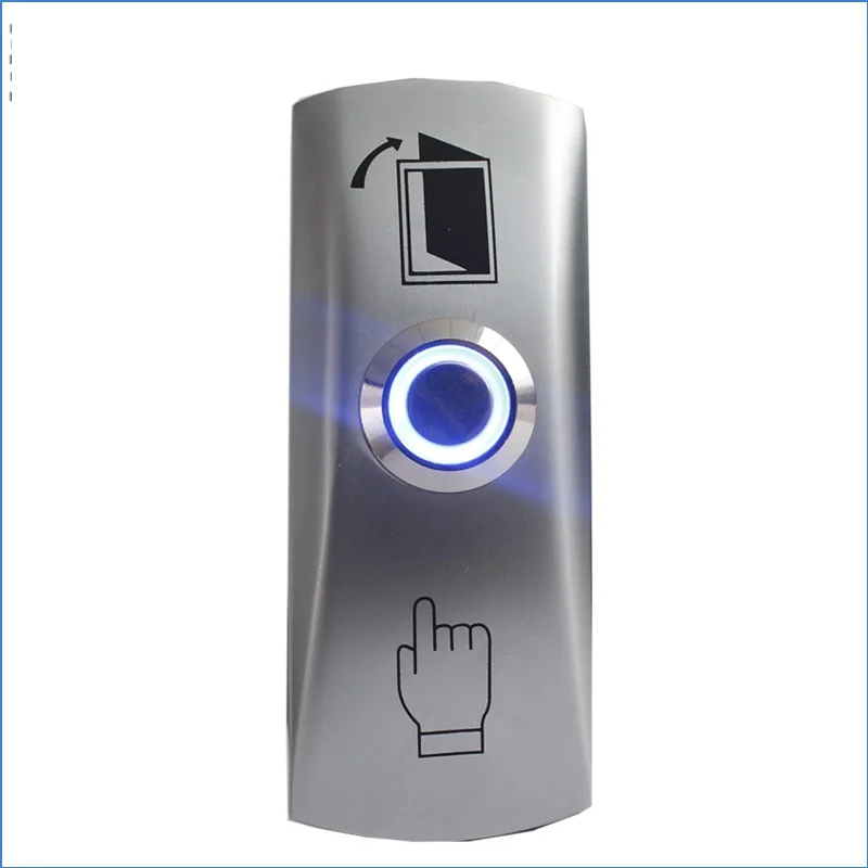 Zinc Alloy Shell Door lock Push To Exit Button NO/COM Output with Back Box for Access Control