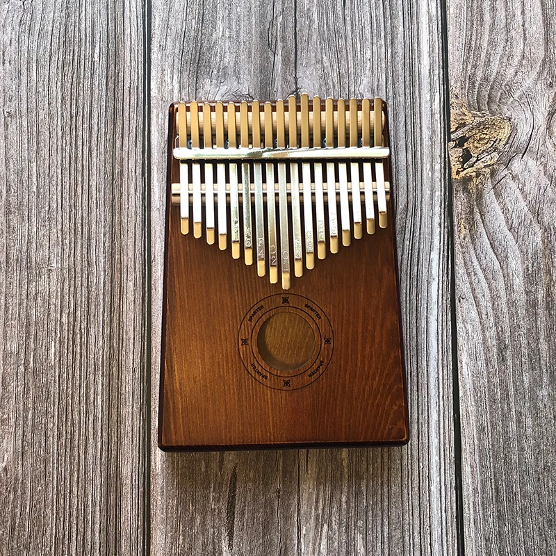 17 клавиш Kalimba Mbira Sanza Likembe большой палец пианино инструмент из розового дерева