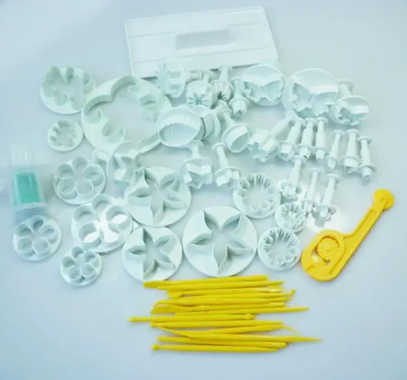 15 Set s52pcs Sugarcraft Cake Decorating Fondant Icing Plunger Cutters Mold Mould Xmas Bakeware