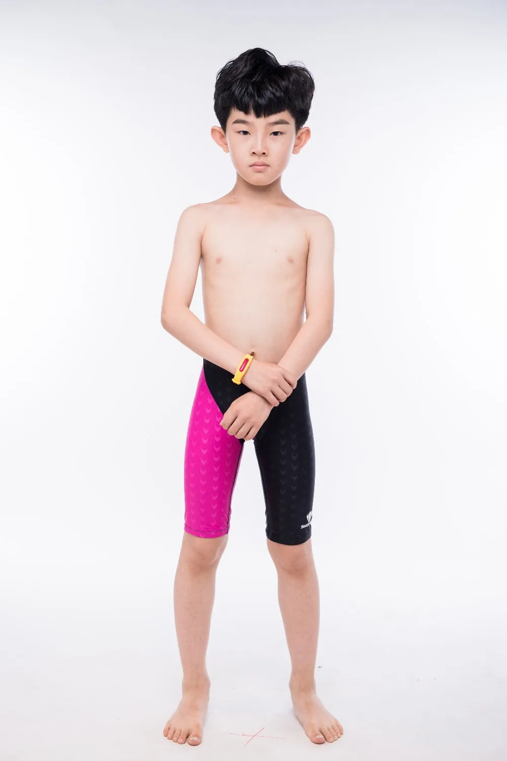 

Kids Professional Competitive Swim Trunks Boys Swimwear Boxer Board Shorts Beach Diving Swimsuit Breathable Bathing Short Pants