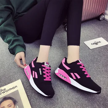 

Woman Sneakers 2019 Spring Summer Platform Woman Casual Shoes Breathable Female Sneakers Mesh Lace-Up Woman Shoes