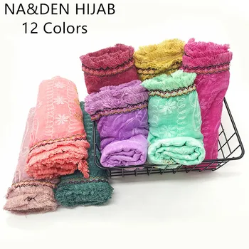 

Fashion embroider with tassel Shawls And Scarves Head Wraps Muslim Hijab Chiffon Women Scarves Luxury Scarf scarves Designe