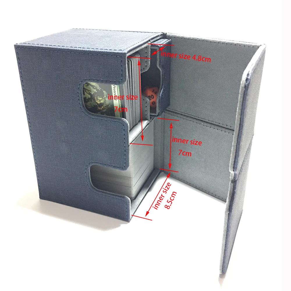 Большой размер держатель карточек настольных игр Чехол Контейнер коллекция коробка для Pokemon CCG MTG TCG Волшебная настольная игра карты