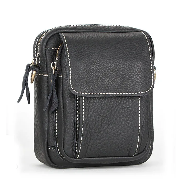 Buy genuine leather small messenger bags for men