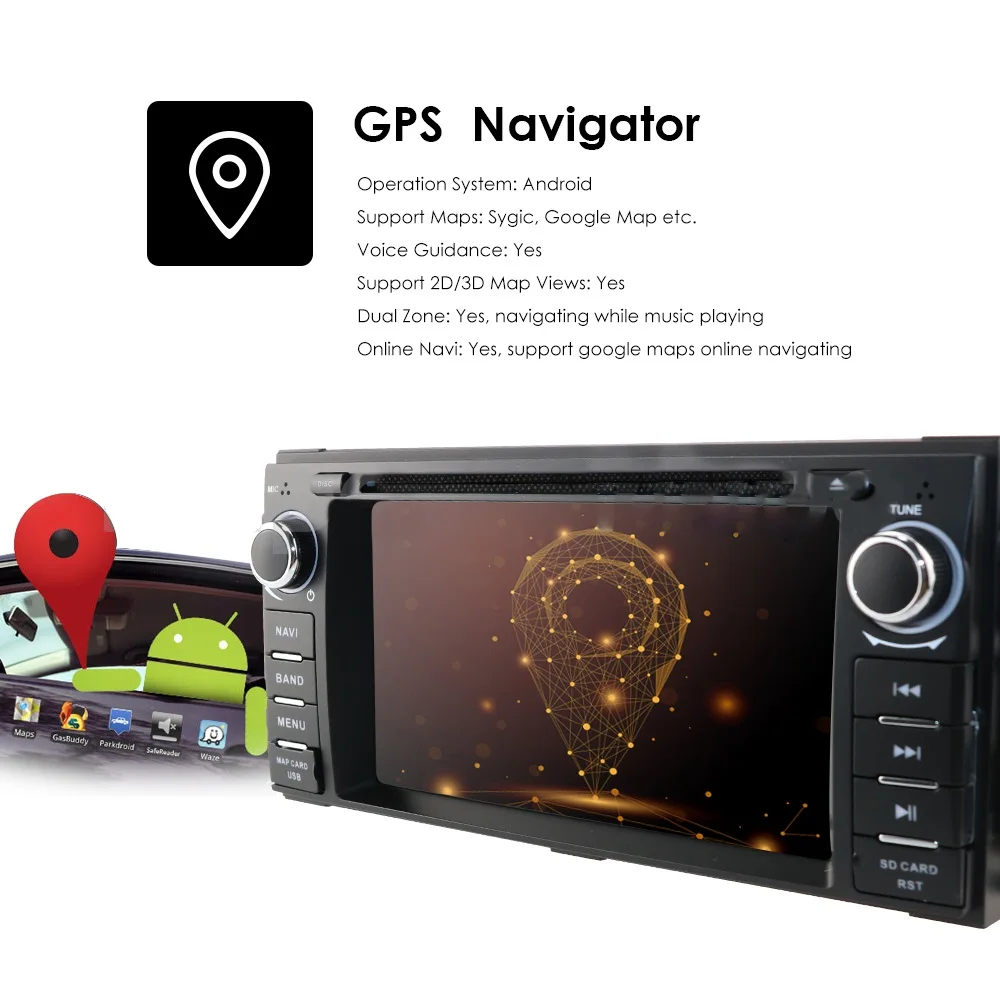 Best 1 din Auto Radio Android 9.0 Car DVD Player For Chrysler 300c jeep Compass/Dodge/RAM/Grand Cherokee Wrangle GPS Navi Head Unit 14