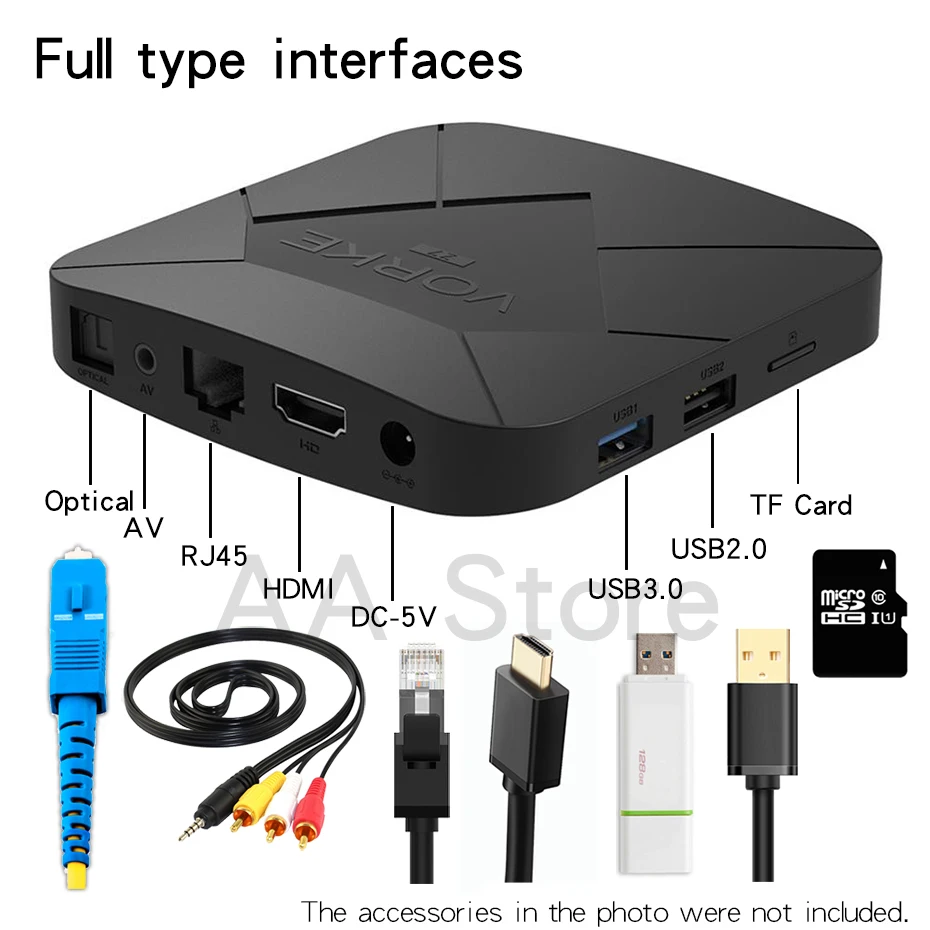 Vorke Z7 Android 9.0 TV Box IPTV Smart TV Box Allwinner H6 Quad Core 1.8GHz 6K HDR 2G4G RAM 32G64G ROM HDMI WiFi USB3.0 Clock (3)