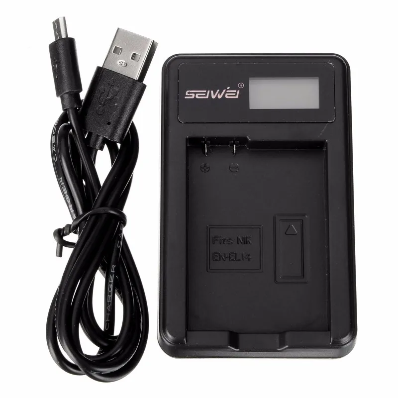Camera Li ion Battery Charger for Nikon EN EL14 D3100 D3200 P7000 P7100