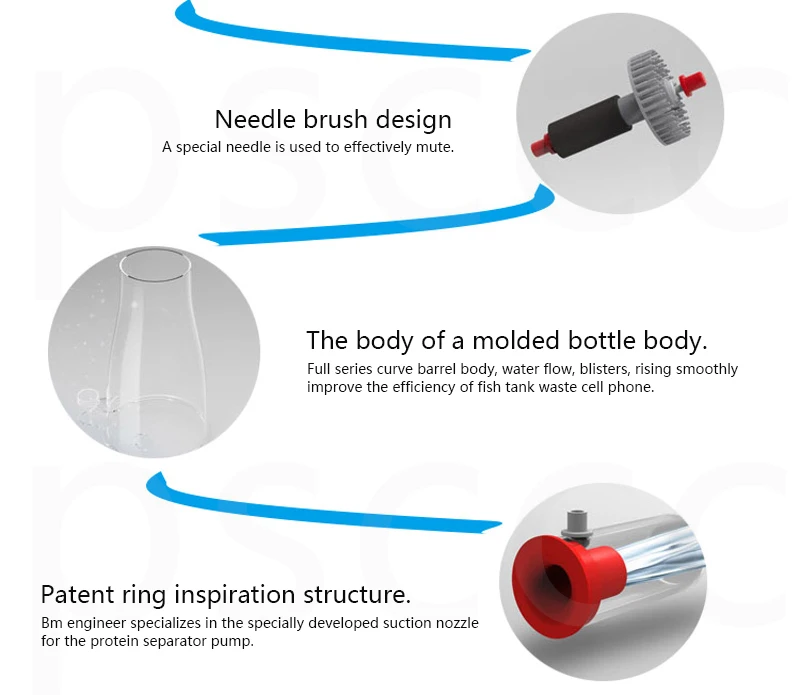 Скиммер Bubble Magus Curve A5 300-500L аквариум Внутренний отделитель белка отстойный насос морской риф иглы колеса Вентури насос