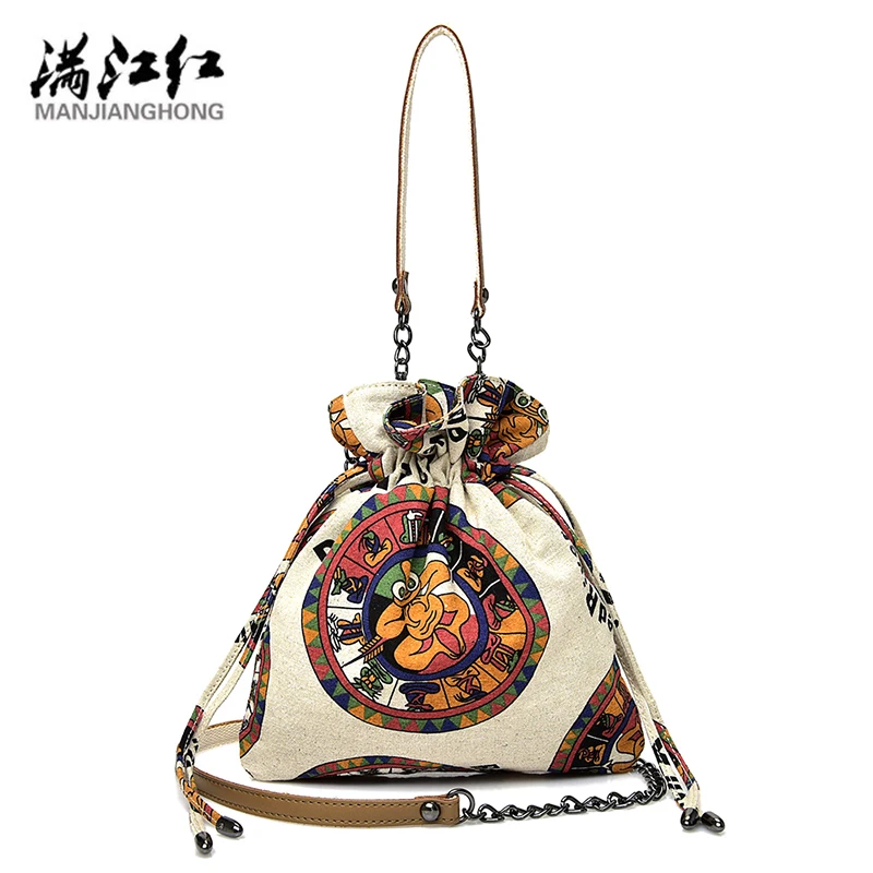 

Manjinghong 2017 Summer Fashion Small Bucket Bag 5 Colors Lovely Girls Shoulder Bag Quality Guarant Cotton Canvas Handbag 1395