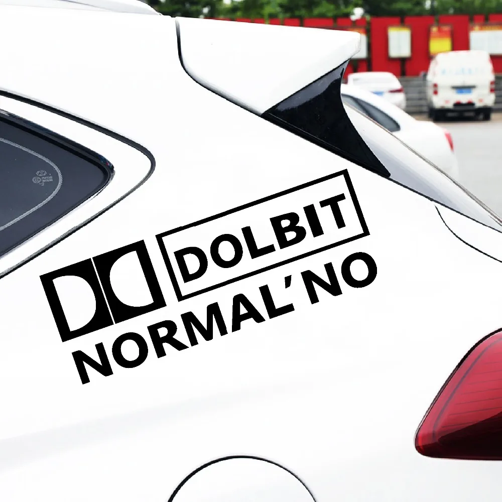 Tangredy 25*9 см DOLBIT NORMAL'NO Creative стикер с надписью Стайлинг Виниловая наклейка для