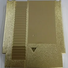 Золотистый металлический сплав 72 шпильки игровой картридж Замена пластиковый корпус для консоли NES