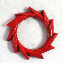 Многоцветный calaite бирюзовый камень 15x38 мм “утреннее сияние” бисерные Браслеты Браслетов Из Искусственного Камня 7," B317