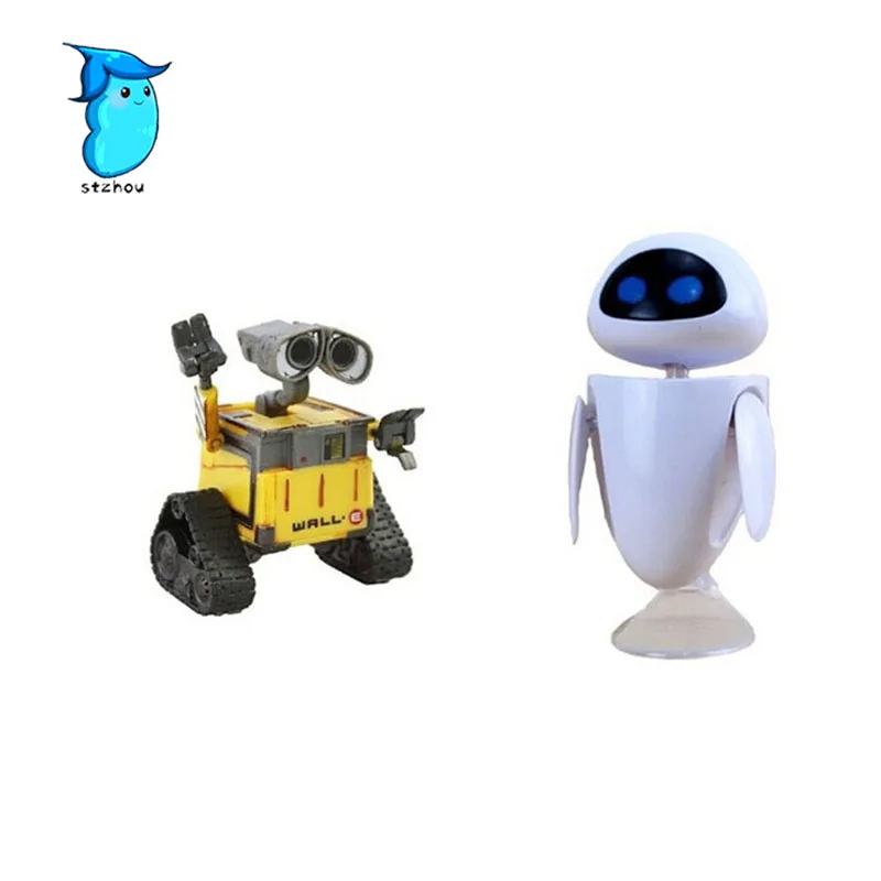 StZhou Mi Ni Wan Dou 6cm Wall-E Robot Wall E &amp EVE PVC Action Figure Collection Model Toys Dolls | Игрушки и хобби