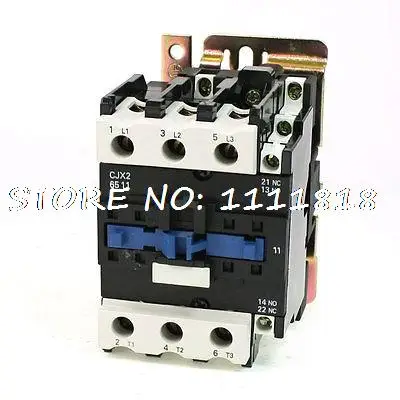 

CJX2-6511 DIN Rail Mount AC Contactor 3 Pole One NO 380V Coil 80A