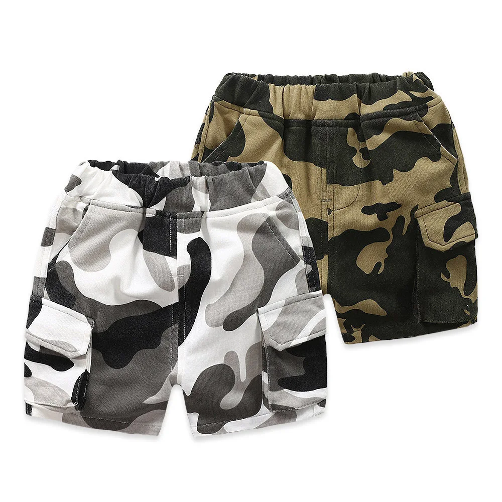 2019 summer Children Camouflage shorts boys girls Easy Beach pants Coloured drawing toddler Superior quality pants kids clothes