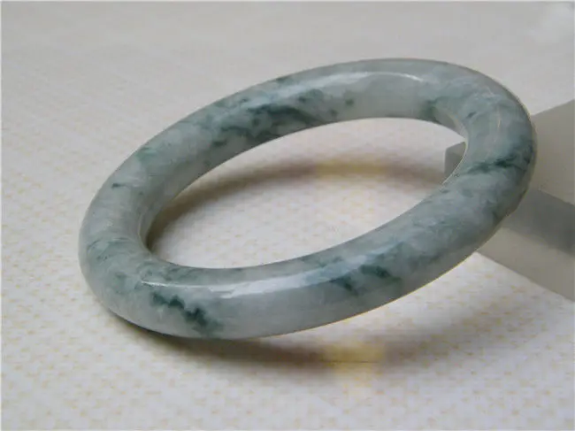 

Hot sell ->@@ NEW FASHION JEWELRY CLASSIC 100% NATURAL GREEN JADEITE JADE BRACELET 60 MM NEW -Top quality free shipping