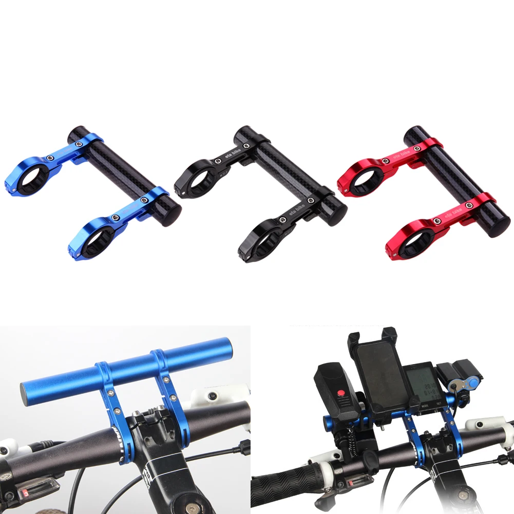 

20cm Bicycle Computer Phone Mount Bracket Stand Aluminium alloy Carbon Fiber Bike Handlebar Extender Extension Light Holder