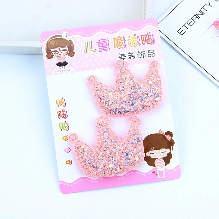 pacifier for baby 2PCS Children's Hair Accessories Bangs Stickers Baby Headdress Magic Stickers Stars Bow Girl Hair Accessories Baby Accessories luxury	 Baby Accessories