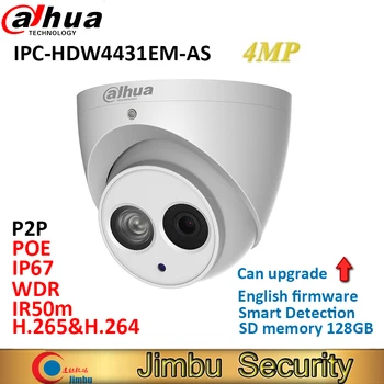 Dahua 4MP Eyeball IP Dome camera IPC-HDW4431EM-AS POE IP67 Built-in Mic H.265&H.264 triple-stream encoding IR50m CCTV Camera