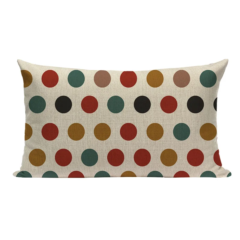Разноцветный чехол для подушки с геометрическим рисунком в скандинавском стиле, чехол для подушки для кемпинга, наволочка для подушки на заказ, качественный домашний декор, наволочка для подушки - Цвет: L121-10
