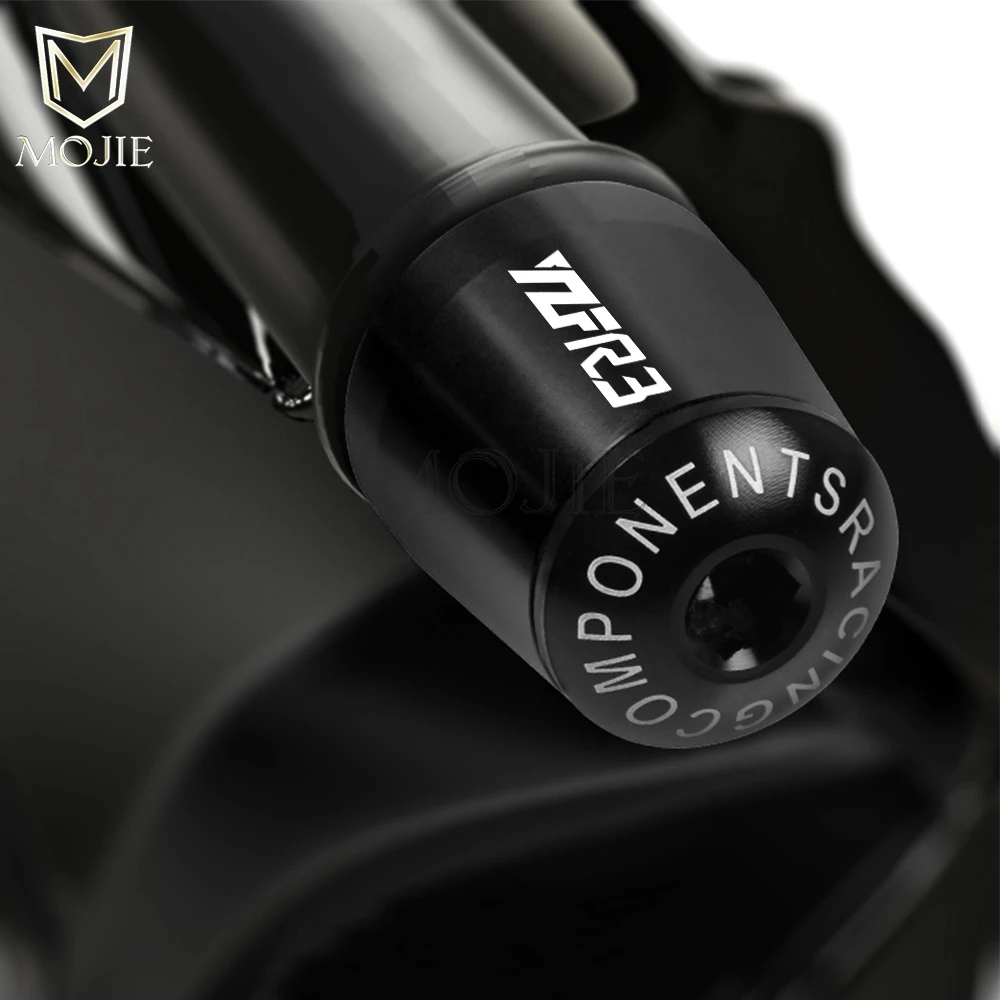 

Motorcycle Accessories 7/8" 22MM Handlebar Hand Grips Handle Bar End Cap For Yamaha YZF R3 YZF-R3 YZFR3 2015-2017 2016