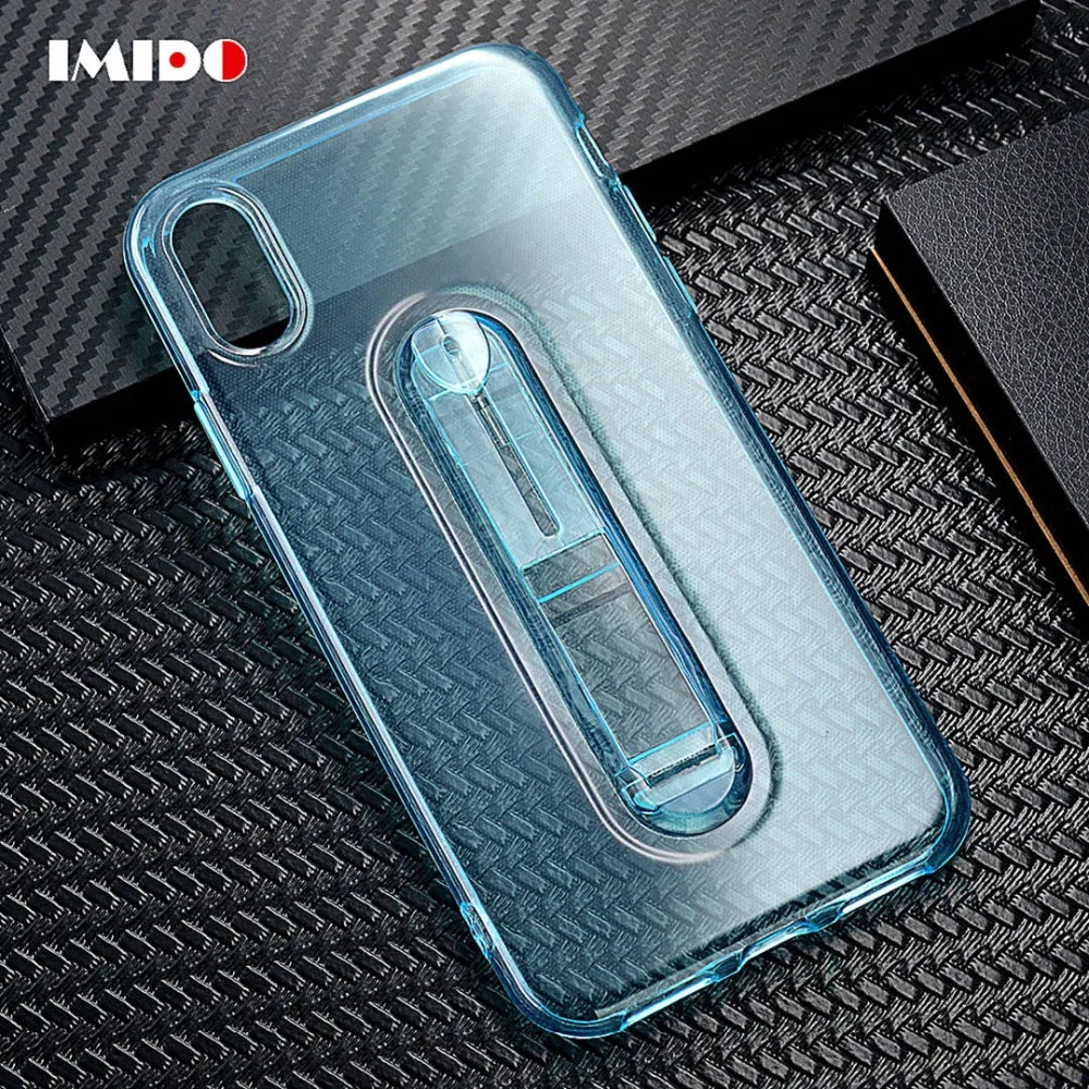 IMIDO Прозрачный чехол для iPhone X XS MAX XR 8 7 6 S Plus 5 5S SE Hide демонстрационный держатель