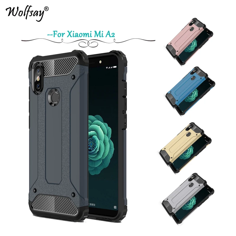 

For Xiaomi Mi A2 6X Case Shockproof Armor Rubber Hard PC Phone Case For Xiaomi Mi A2 MiA2 Back Cover For Xiaomi Mi 6X 6 X Fundas